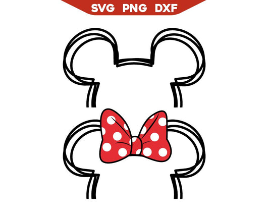 Half Mickey Head Svg Png