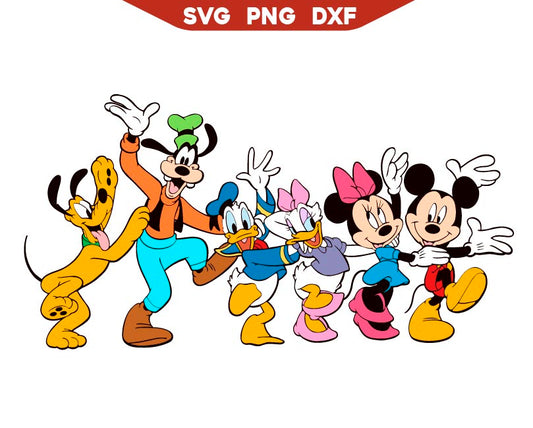 Happy Mickey Family Squad Svg, Mouse Vacation Svg Png