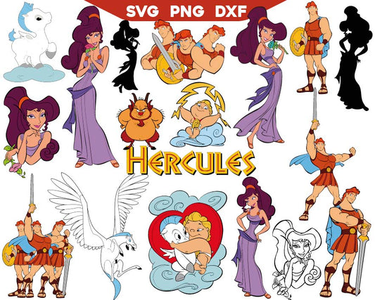 Hercules Svg Bundle, Baby Pegasus Svg, Hades svg