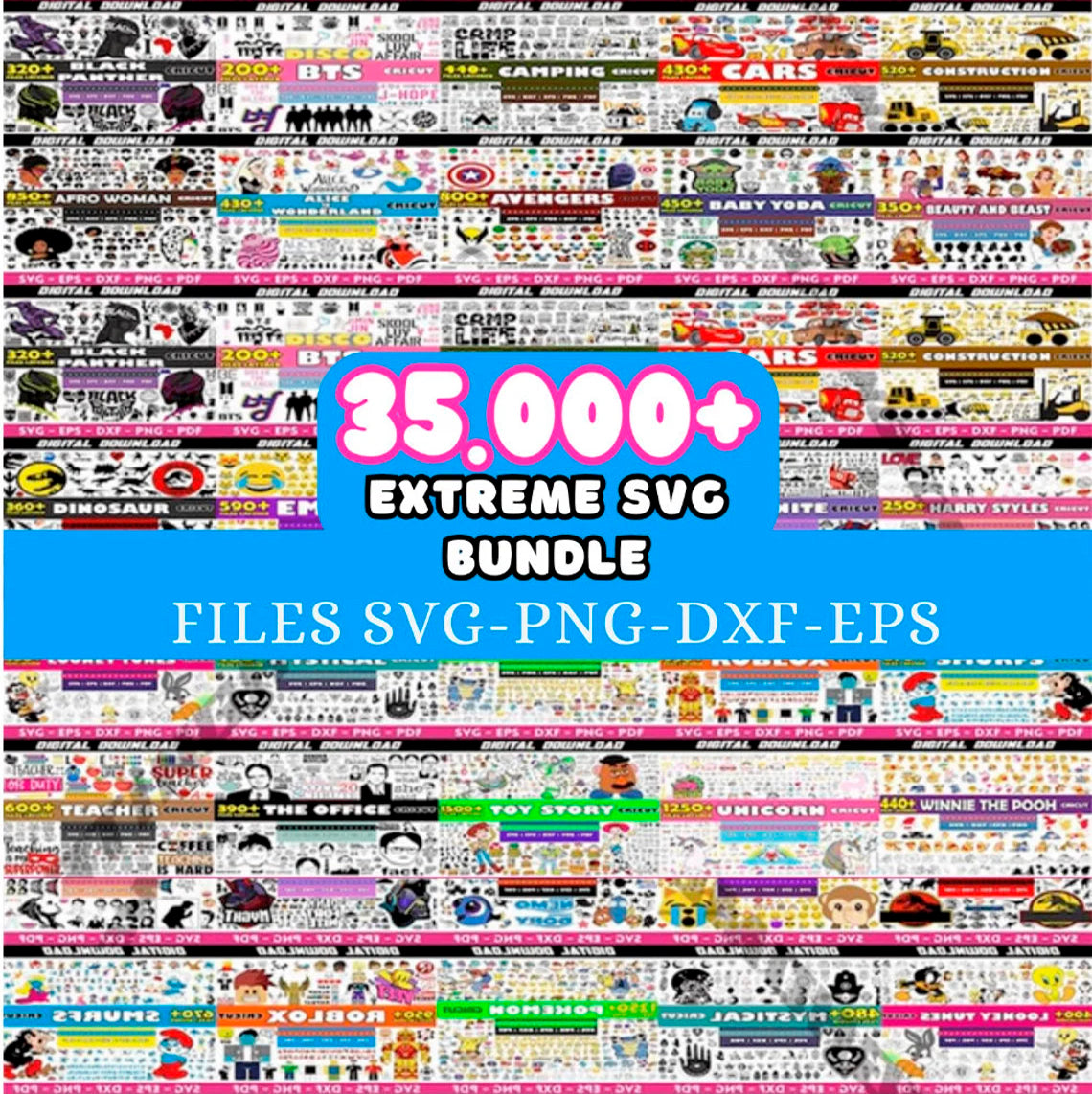 Huge Bundle Cartoons Movie Svg Png, Magic Kingdom Svg