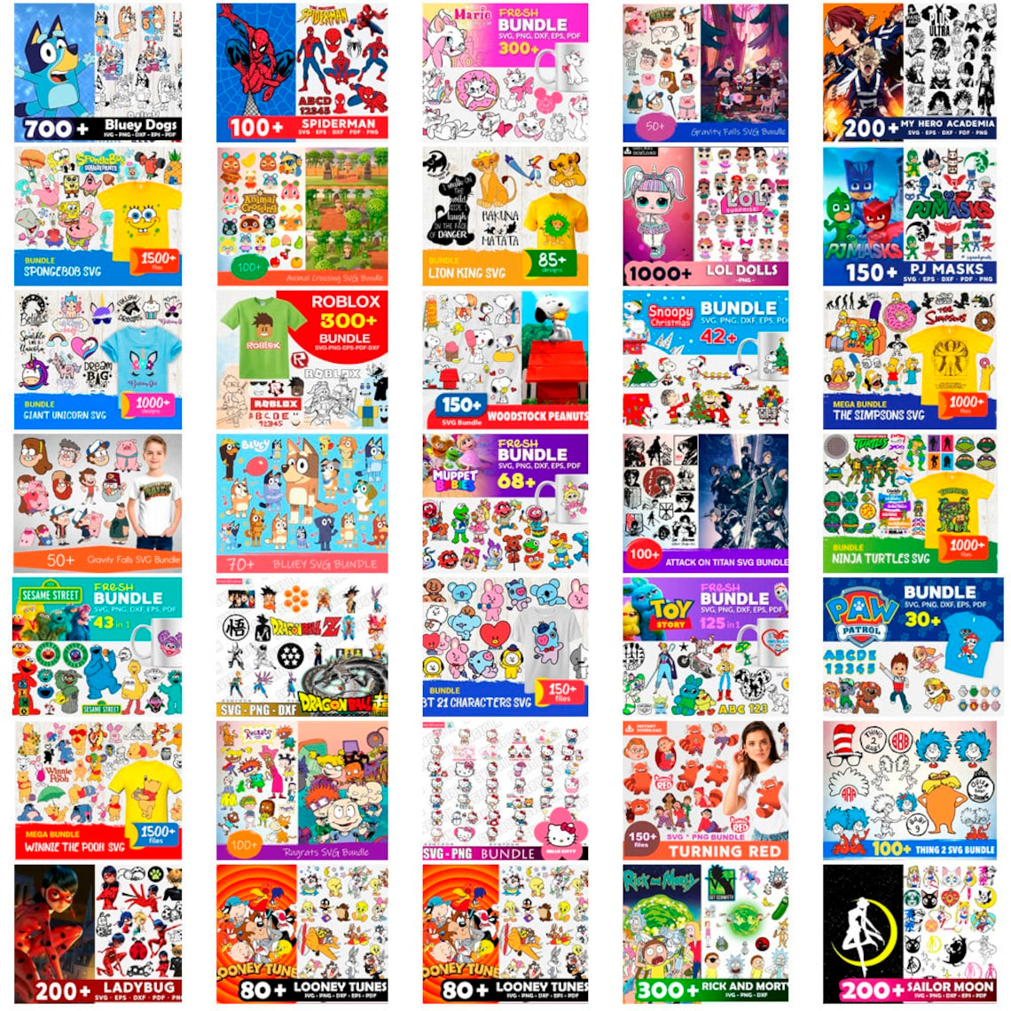 Huge Bundle Disney Characters Svg Png, Cartoon Movie Svg