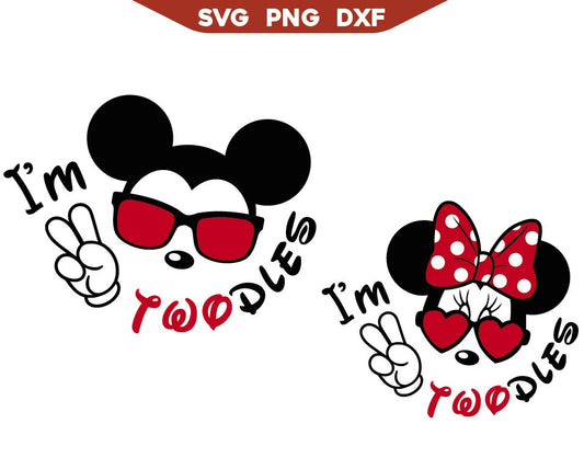 I'm Twodles Mouse Baby Svg Png