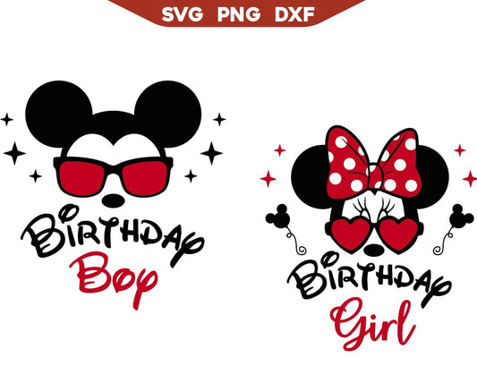 I am The Birthday Boy Mickey Svg, I am The Birthday Girl