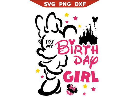 It's My Birthday Girl Minnie Mouse Svg