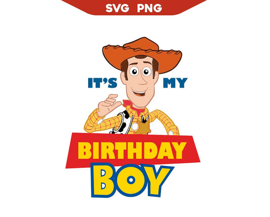 It's My Birthday Girl Woody Toy Story Svg Png