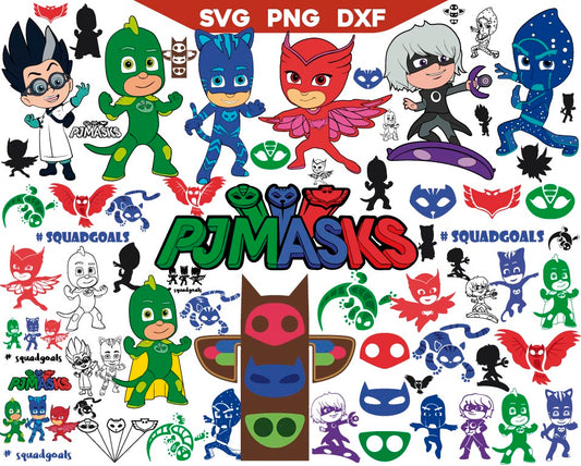 Kids Masked Heroes Svg Bundle