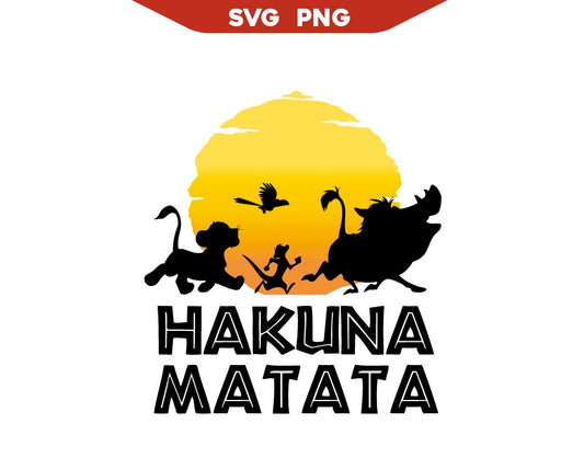 Liion King Hakuna Matata Silhouette Svg Png