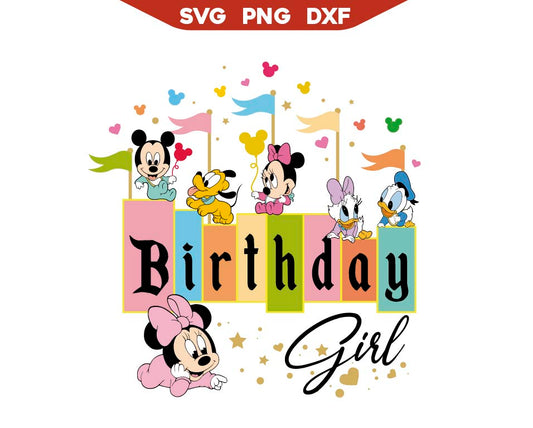 Magic Baby Minnie Birthday Girl Svg Png