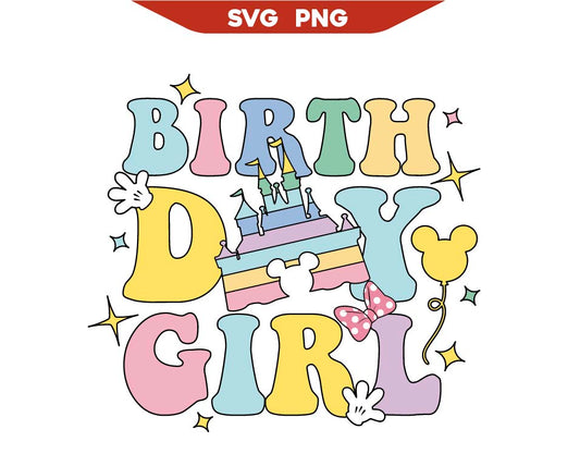 Magic Castle Birthday Girl Svg Png