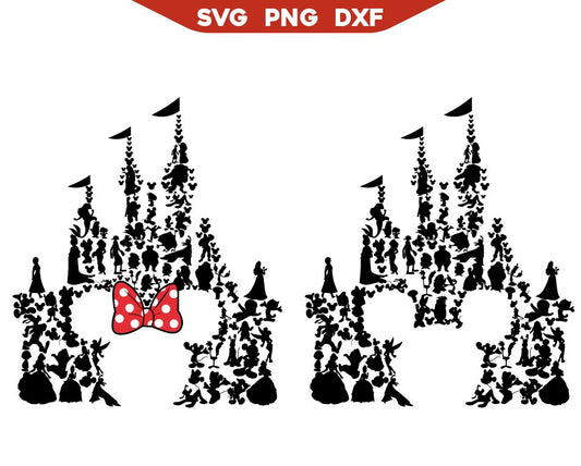 Magic Kingdom Characters Svg Mickey Ears Svg Png