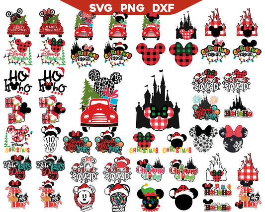 Magic Kingdom Christmas Svg Bundle