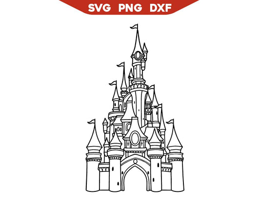Magic Kingdom Outline Svg Png