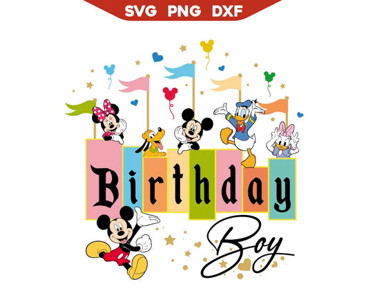 Magic Mouse Birthday Boy Svg Png