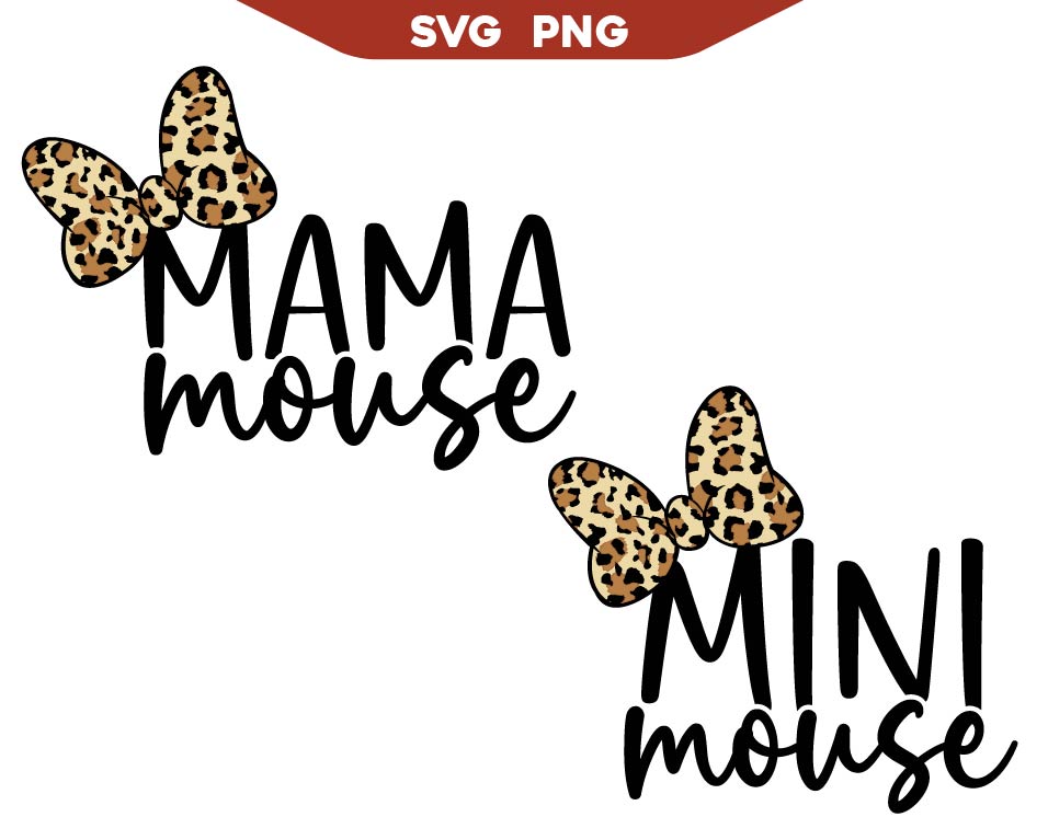 Mama Mouse Safari Svg Mini Mouse Svg Png