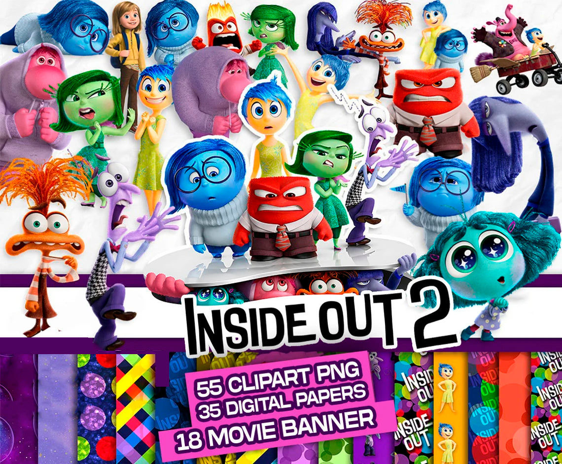 Mega Bundle Inside Out Png, Emotions Mental Health Png
