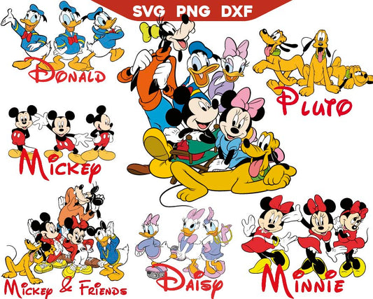 Mickey And Friends Svg, Disney Friends Svg