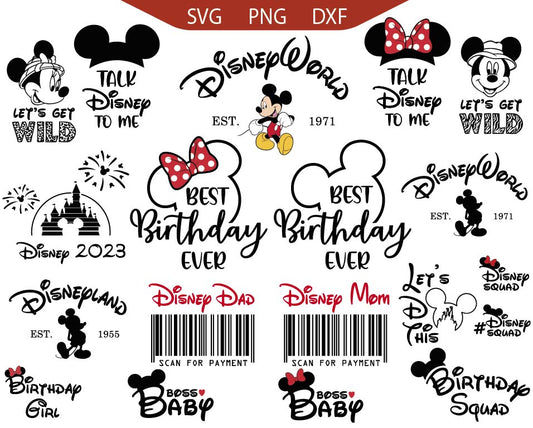 Mickey Best Birthday Dar Ever, Disney Quote Svg