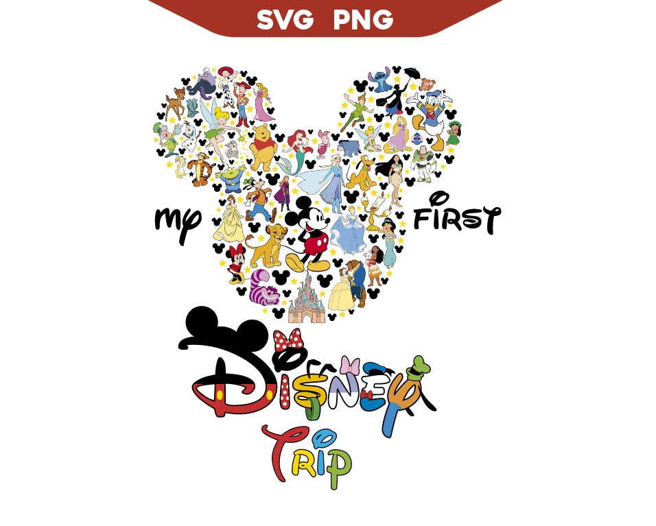 Mickey Boy My First Disney Trip Svg Png