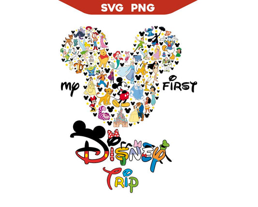 Mickey Boy My First Disney Trip Svg Png