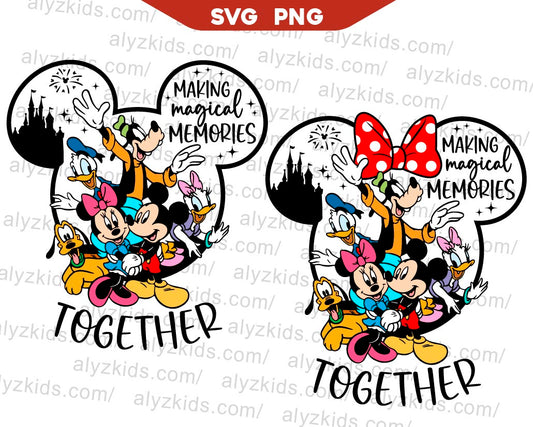 Mickey Friends Making Magical Memories Svg, Mouse Trip Png