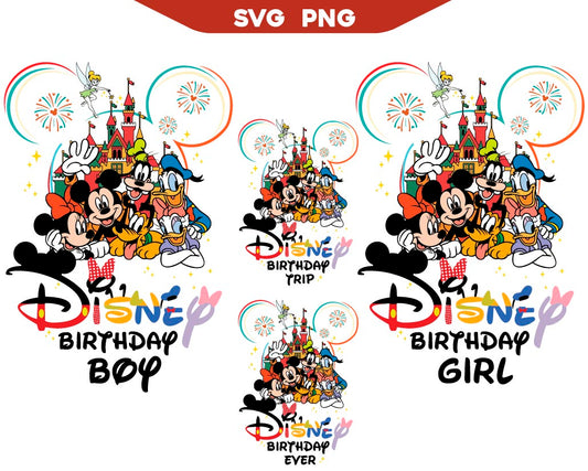 Mickey Friends Svg, Magic Kingdom Birthday Svg Png