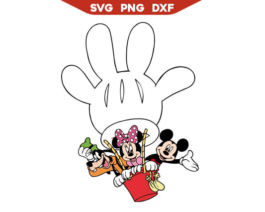 Mickey Hand Balloon Svg Png