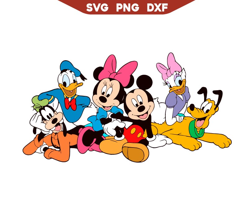 Mickey Magic Kingdom Svg Png, Mouse Friends Svg