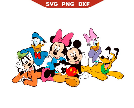 Mickey Magic Kingdom Svg Png, Mouse Friends Svg