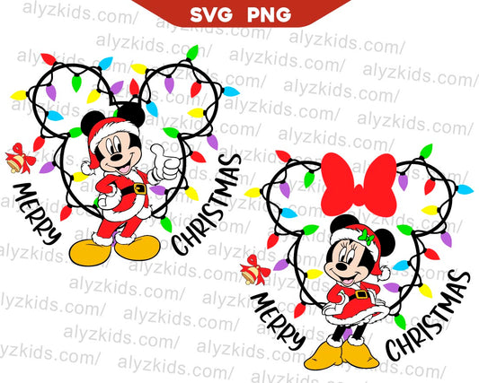 Mickey Merry Christmas Svg, Mickey Santa Claus Svg Png