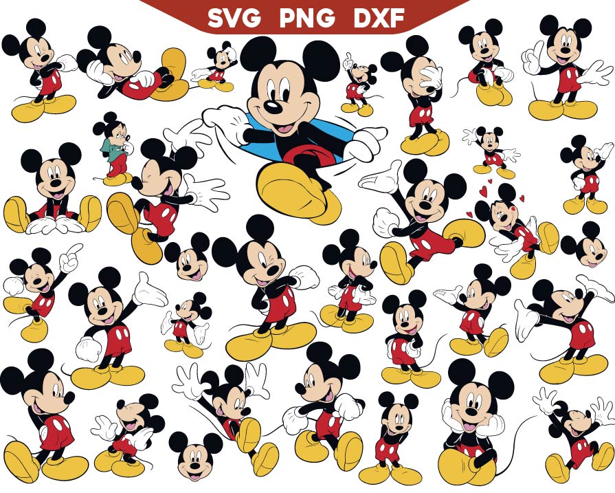 Mickey Mouse Svg Bundle