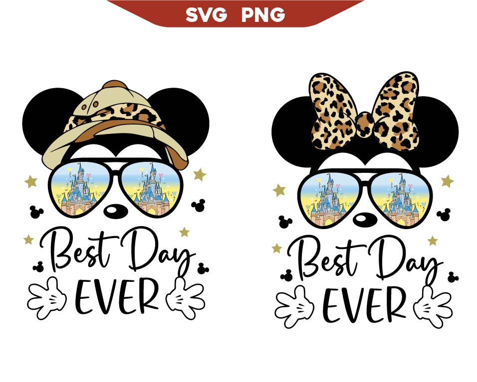 Mickey Safari Best Day Ever Svg, Mouse Wild Life Svg