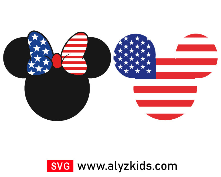 Mickey 4th July Svg Free, Disney Usa Svg Free Design