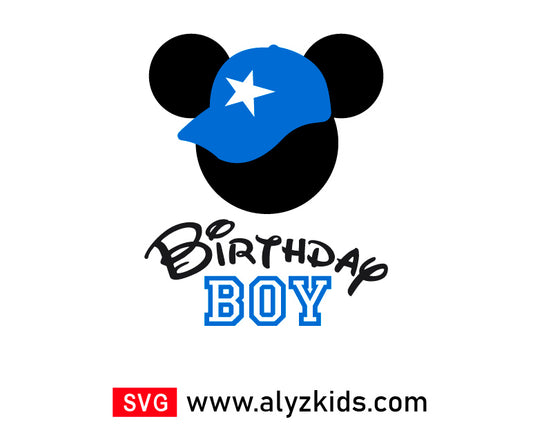 Mickey Happy Birthday Boy Svg Free, Disney Birthday Boy Svg Free