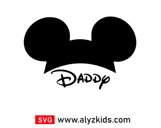 Mickey Mouse Daddy Svg Free, Disney Svg Free