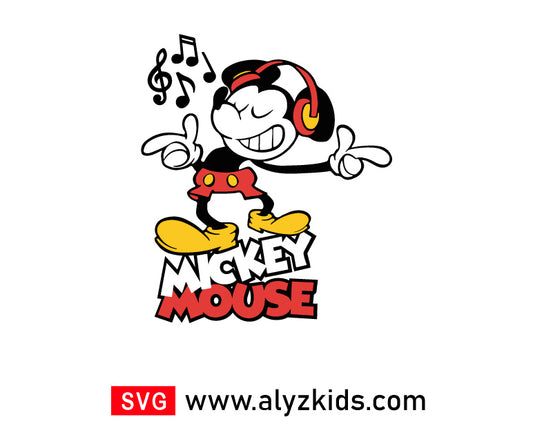 Mickey Mouse Music Svg Free, Disney Music Svg Free