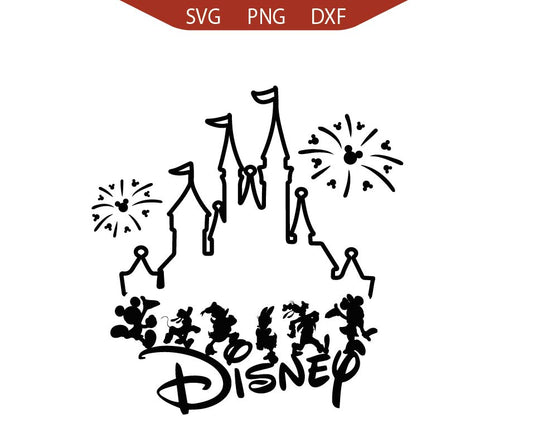 Mickey's Friends Magic Kingdom Svg