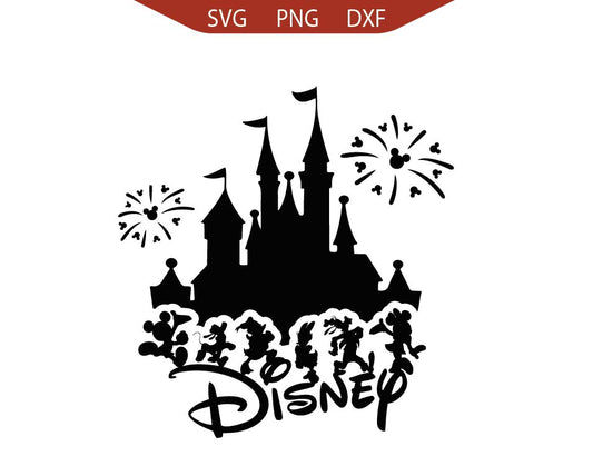 Mickey's Friends Magic Kingdom Svg Silhouette