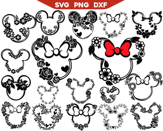 Minnie Flourish Svg Bundle