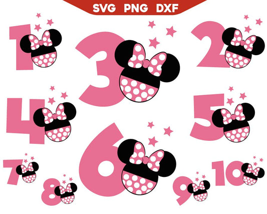 Minnie Is Turning Age Svg, Minnie Birthday Girl Svg