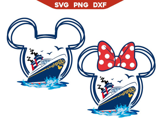 Minnie Mickey Disney Cruise Svg Png
