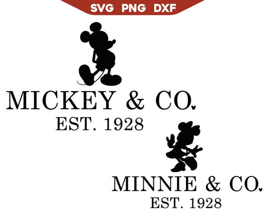 Minnie Mickey & Co Est 1928 Svg
