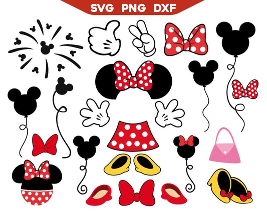 Minnie Mouse Clothes Svg Bundle