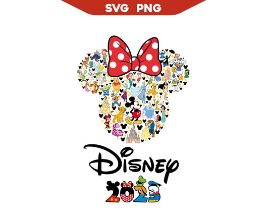 Minnie Mouse Head Caracters Svg Png
