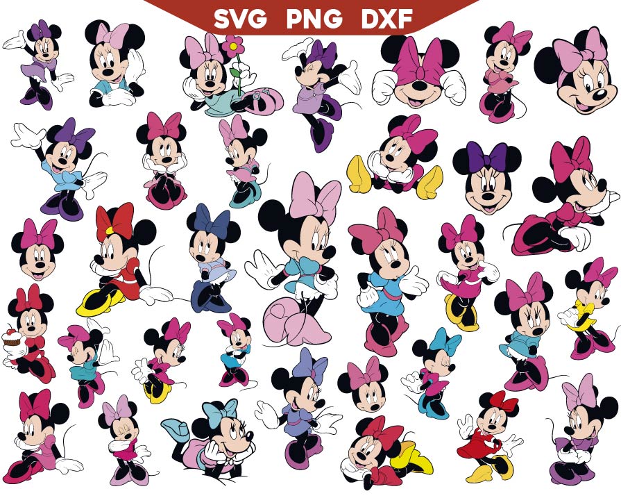 Minnie Mouse Svg Bundle