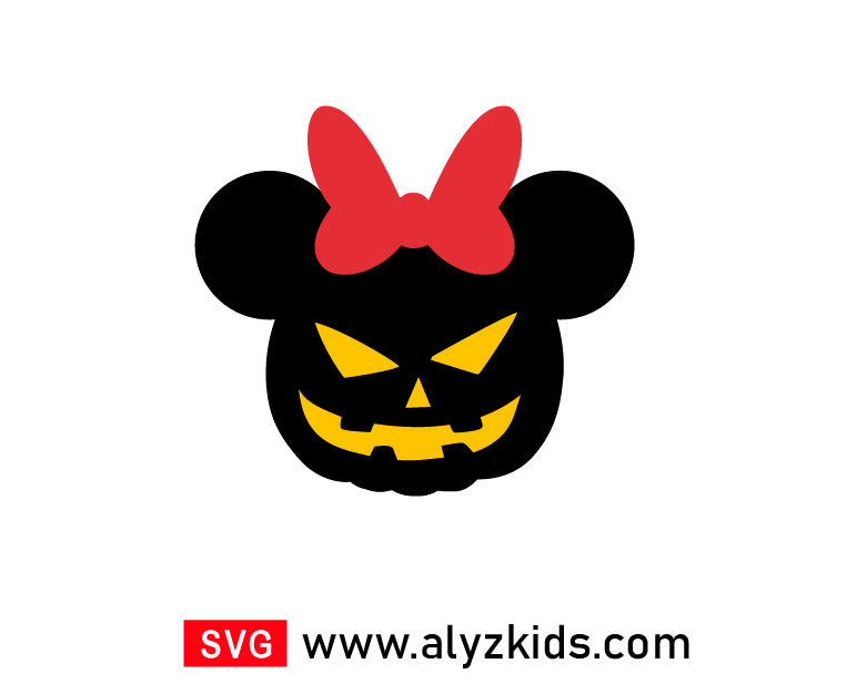 Minnie Pumpkins Svg Free, Disney Halloween Svg Free
