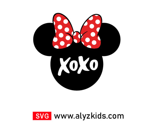 Minnie Xoxo Svg Free, Disney Mouse Svg Free