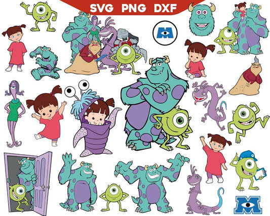 Monsters Inc Svg Bundle