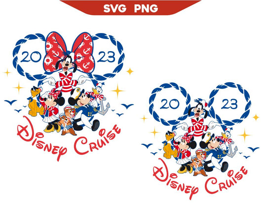Mouse And Friends Cruise Trip Svg Bundle