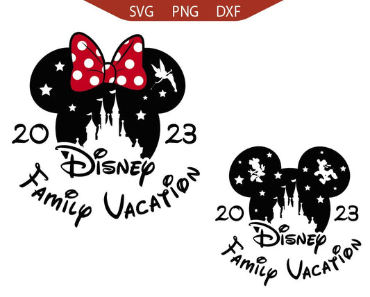 Mouse Family Adventure Svg Silhouette