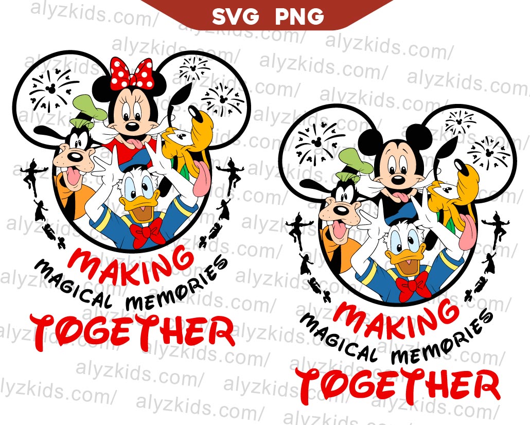 Mouse Friends Making Memories Svg, Magical Kingdom Svg Png